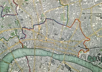 Map of London, 1852